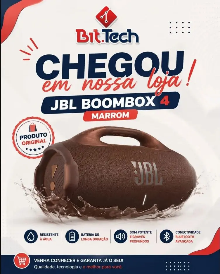 JBL Boombox 4 divulgada pela Bit Tech Tecnologia